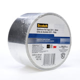 3M 3311 Scotch Aluminum Foil Tape, Silver, 2-7/8 in x 50 yd, 3.6 mil (7010313061)  - (6Pack) - 2