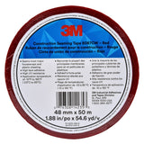 3M 8087CW Construction Seaming Tape, Red, 48 mm x 50 m, BOPP Acrylic, Cold Weather Sheathing/Housewrap (7010314187)  - (24Pack)