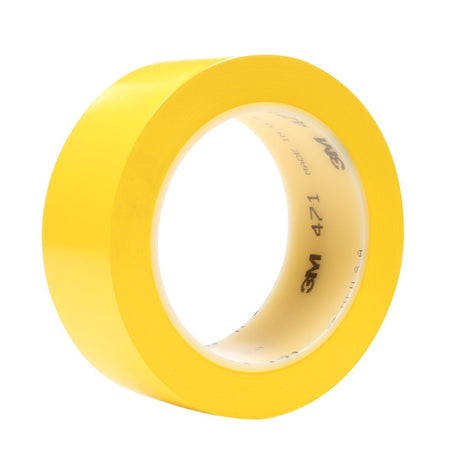 3M 471 Vinyl Tape, Yellow, 1 1/2 in x 36 yd, 5.2 mils, Individually Wrapped Conveniently Packaged (7010316494)  - (24Pack) - 2