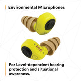 3M LEP-200 PELTOR Level Dependent Earplug Kit, Rechargeable Li-Ion, Micro USB, Yellow, NRR 31 dB (7010316631) - 2