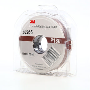 3M 314D Portable Utility Cloth, P180 J-weight, 1 in x 20 yd (7010326034)  - (5Pack)