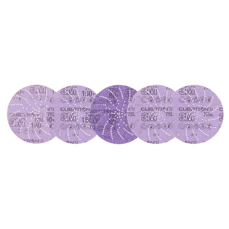 3M 775L Xtract Hookit Film Disc, 5 in, 80+ to 220+, Purple (7010327612) (15 Pack)