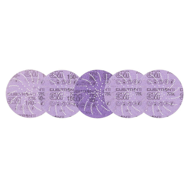 3M 775L Xtract Hookit Film Disc, 5 in, 80+ to 220+, Purple (7010327612) (15 Pack)