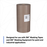 3M 06512 Scotch Steel Gray Masking Paper, 12 in x 1000 ft (7010327747)  - (3Pack) - 3