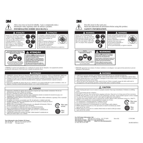 3M 05582 Stikit Dust Free Abrasive Disc Back-up Pad, PSA, Medium, 8 in, 1 per Case (7010327880) - 2