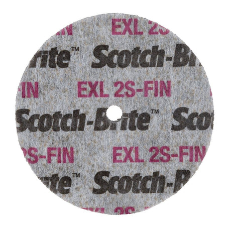 3M XL-UW Scotch-Brite EXL Unitized Wheel, 2S Fine, Silicon Carbide, Gray, 3 in x 3/8 in x 3/8 in (7010328765) (20 Pack) - 2