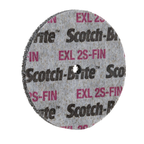 3M XL-UW Scotch-Brite EXL Unitized Wheel, 2S Fine, Silicon Carbide, Gray, 3 in x 3/8 in x 3/8 in (7010328765) (20 Pack) - 4