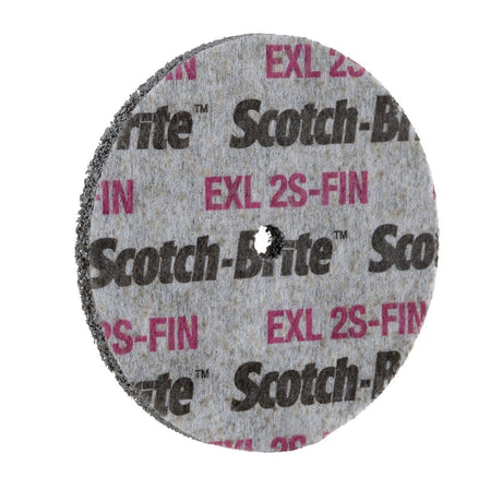 3M XL-UW Scotch-Brite EXL Unitized Wheel, 2S Fine, Silicon Carbide, Gray, 3 in x 3/8 in x 3/8 in (7010328765) (20 Pack) - 4