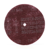 3M HS-DC Scotch-Brite High Strength Disc, A/O Medium, Maroon, 8 in x 5/8 in (7010329034) (50 Pack)