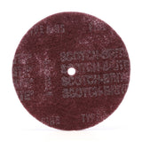 3M HS-DC Scotch-Brite High Strength Disc Aluminum Oxide Very Fine Maroon 10 in x 3/4 in (7010329263) (50 Pack)