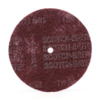 3M HS-DC Scotch-Brite High Strength Disc, A/O Very Fine, Maroon, 4 in x 1/8 in (7010329603) (150 Pack)