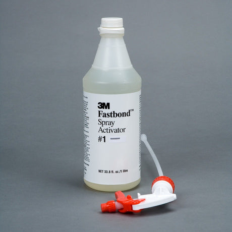 3M Fastbond Spray Activator 1, Bottle with Sprayer, 1 Liter (7010329887) (6 Pack)