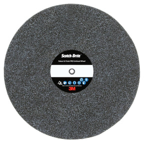 3M DP-UW Scotch-Brite Deburr & Finish PRO Unitized Wheel, 6C Medium+, 8 in x 1 in x 1/2 in (7010329983) (2 Pack)