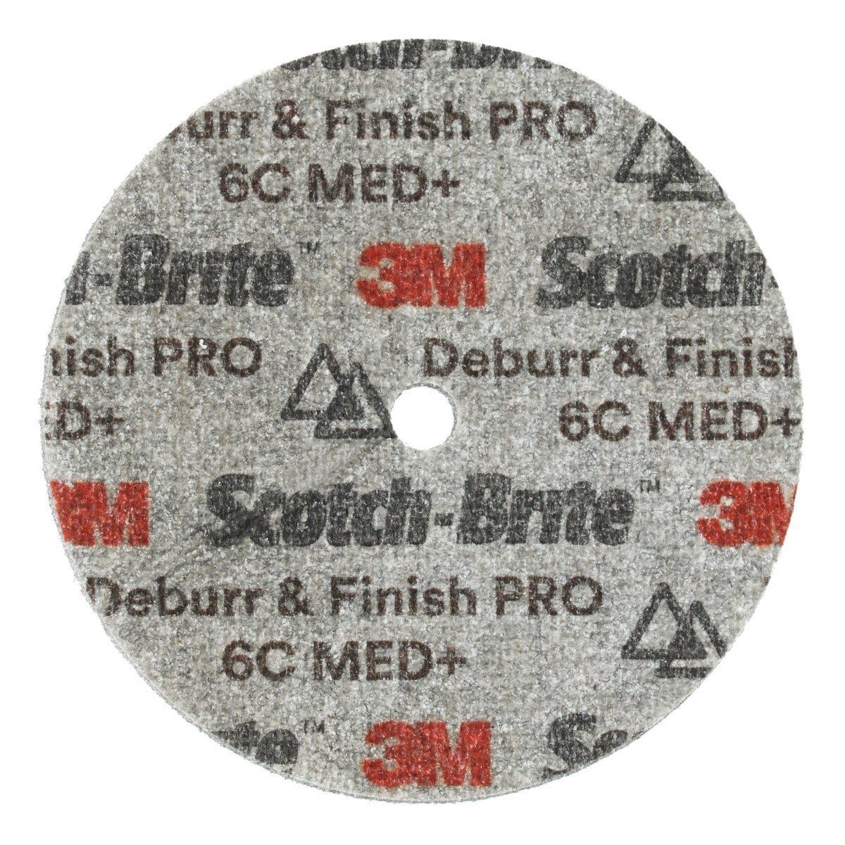 3M DP-UW Scotch-Brite Deburr & Finish PRO Unitized Wheel, 6C Medium+, 8 in x 1 in x 1/2 in (7010329983) (2 Pack) - 2