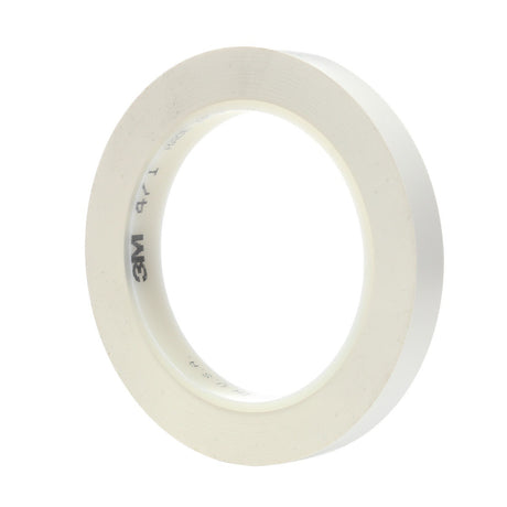 3M 471 Vinyl Tape, White, 1/2 in x 300 yd, 5.2 mil, 3 in Core (7010334662) (96 Pack) - 3