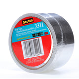 3M 3311 Scotch Aluminum Foil Tape, Rubber Adhesive, Silver, 2 in x 10 yd, 3.6 mil (7010334860)  - (24Pack) - 3