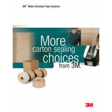 3M 6142 Water Activated Paper Tape, White, Medium Duty, 3 in x 600 ft (7010334934) (450 Pack) - 4