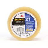 3M 373 Scotch Box Sealing Tape, Clear, 72 mm x 100 m, High Performance, Individually Wrapped (68785) (7010335125)  - (24Pack)