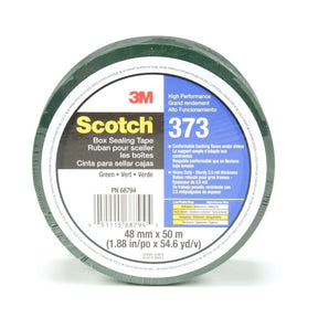 3M 373 Scotch Box Sealing Tape, Green, 48 mm x 50 m, Individually Wrapped Conveniently Packaged (7010335127)  - (36Pack)