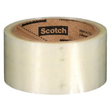 3M 371 Scotch Box Sealing Tape, Clear, 48 mm x 50 m, Conveniently Packaged (7010335128)  - (6Pack)