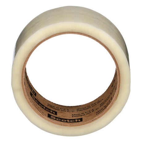 3M 371 Scotch Box Sealing Tape, Clear, 48 mm x 50 m, Conveniently Packaged (7010335128)  - (6Pack) - 2