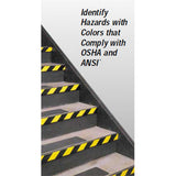 3M 5702 Safety Stripe Vinyl Tape, Rubber Adhesive, Black Yellow, 2 in x 36 yd, 5.4 mil (7010335133)  - (24Pack) - 8