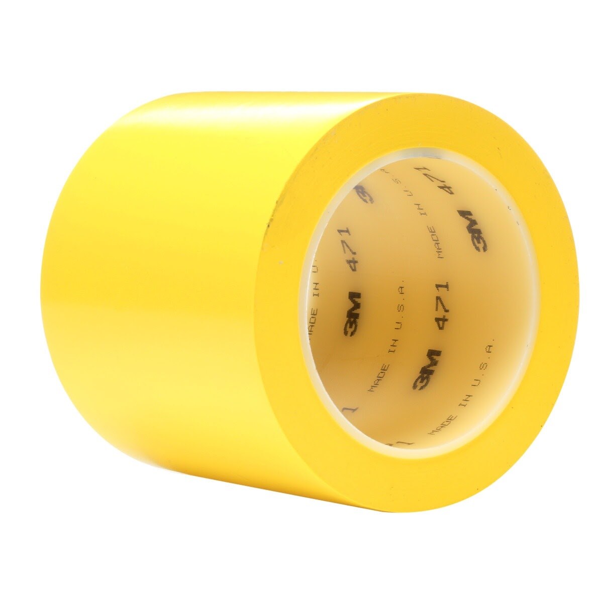 3M 471 471 IW Vinyl Tape, Yellow, 4 in x 36 yd, 5.2 mil, Individually Wrapped Conveniently Packaged (7010335141)  - (8Pack)