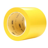 3M 471 471 IW Vinyl Tape, Yellow, 4 in x 36 yd, 5.2 mil, Individually Wrapped Conveniently Packaged (7010335141)  - (8Pack) - 2