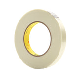 3M 898 Scotch Filament Tape, Fiberglass Reinforced Strapping Tape, Clear, 18 mm x 55 m, 6.6 mil (7010335427) (192 Pack) - 3