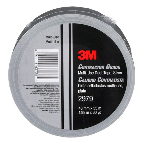 3M 2979 Contractor Grade Multi-Use Duct Tape, Silver, 1.88 in x 60 yd (7010335692)  - (24Pack) - 5