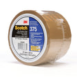 3M 375 Scotch Box Sealing Tape, Tan, 72 mm x 50 m, Individually Wrapped Conveniently Packaged (7010335881)  - (360Pack)