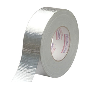 3M 1502 Venture Tape Metallized Cloth Duct Tape, Silver, 48 mm x 55 m (1.88 in x 60.1 yd) (7010337385) (24 Pack)