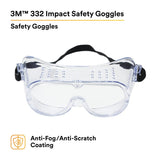 3M Impact Safety Goggles 40650-00000-10 Clear Lens (7010340634)  - (10Pack) - 2