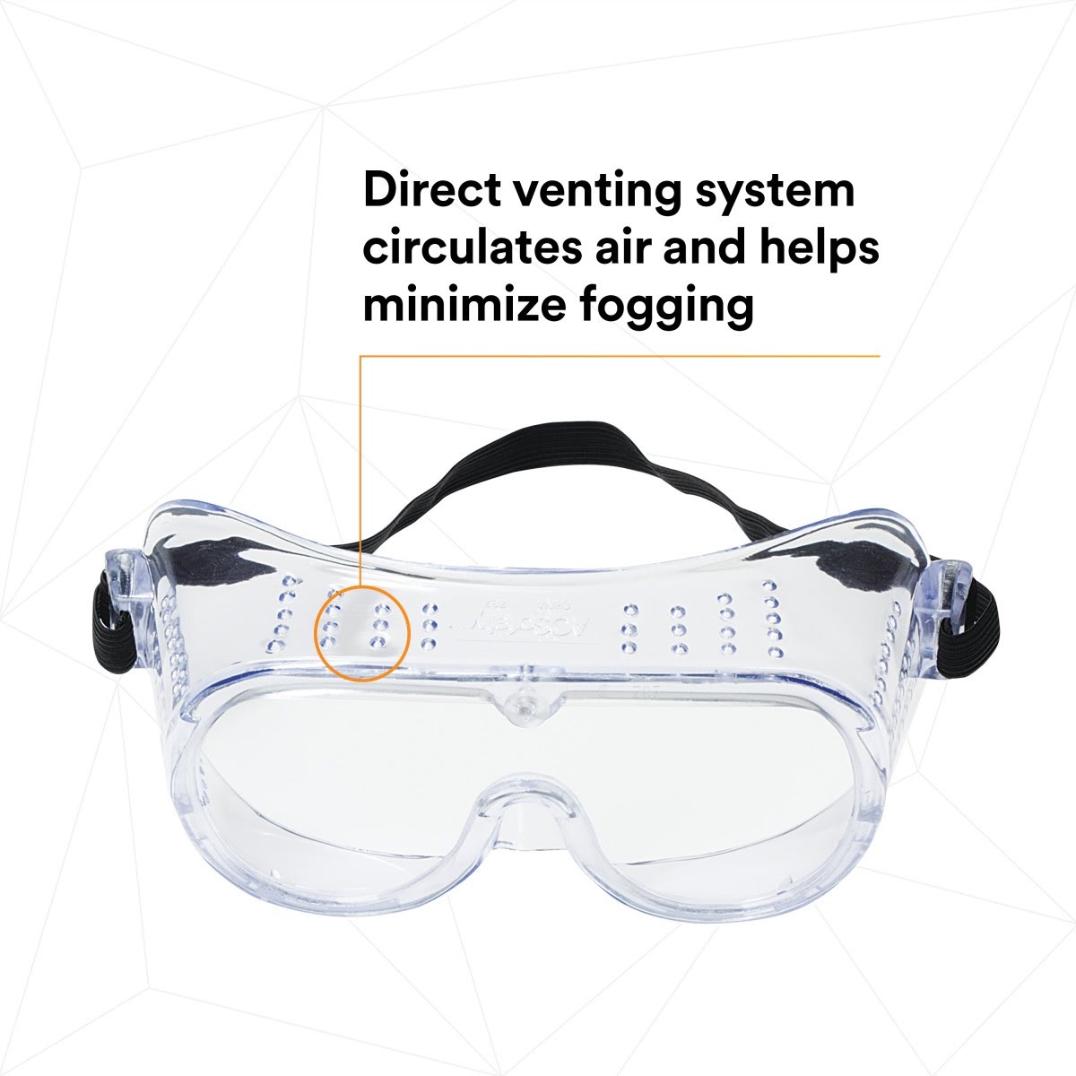 3M Impact Safety Goggles 40650-00000-10 Clear Lens (7010340634)  - (10Pack) - 3