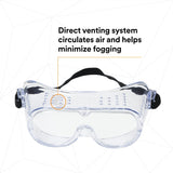 3M Impact Safety Goggles 40650-00000-10 Clear Lens (7010340634)  - (10Pack) - 3