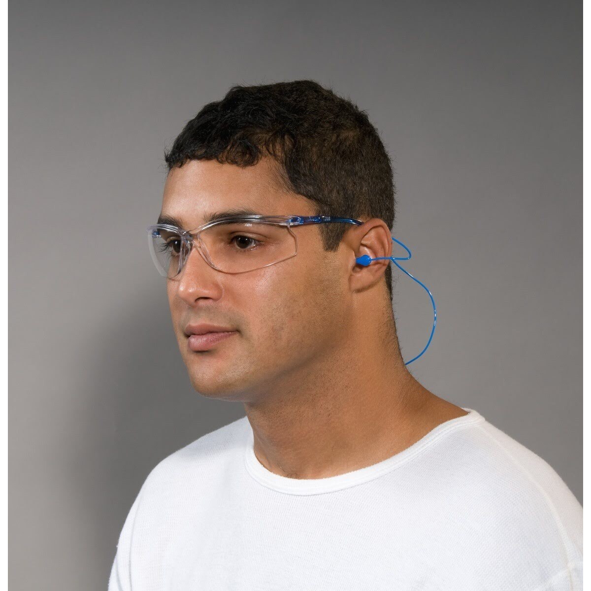 3M 11796-00000-20 Virtua Sport CCS Safety Glasses Clear Anti Fog Anti Scratch Clear Lens Blue Frame Cord Control System (7010340677)  - (20Pack) - 10