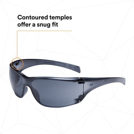3M 11848-00000-20 Virtua AP Safety Glasses, Anti-Fog Anti-Scratch, Gray Lens, Gray Frame (7010342193) (1 Pair)  - (20Pack) - 4