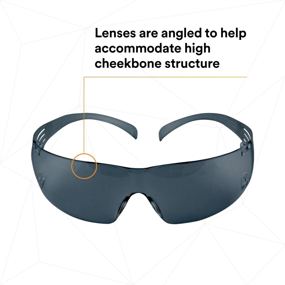 3M SF302AF SecureFit Safety Glasses, Gray Lens (7010342616)  - (20Pack) - 5