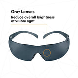 3M SF302AF SecureFit Safety Glasses, Gray Lens (7010342616)  - (20Pack) - 6