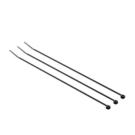 3M CT8BK18-M Cable Tie, Standard Nylon 6/6, Black, 8-3/32 in, 18 lb Tensile Strength, Plenum Rated AH-2, UV Resistant (7010349804) (10000 Pack) - 2