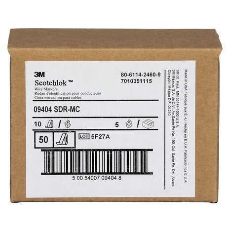 3M SDR-MC Wire Marker Tape Refill Rolls, Assorted NEMA Colors, 1/4 in x 8 ft (7010351115) (10 Pack) - 10
