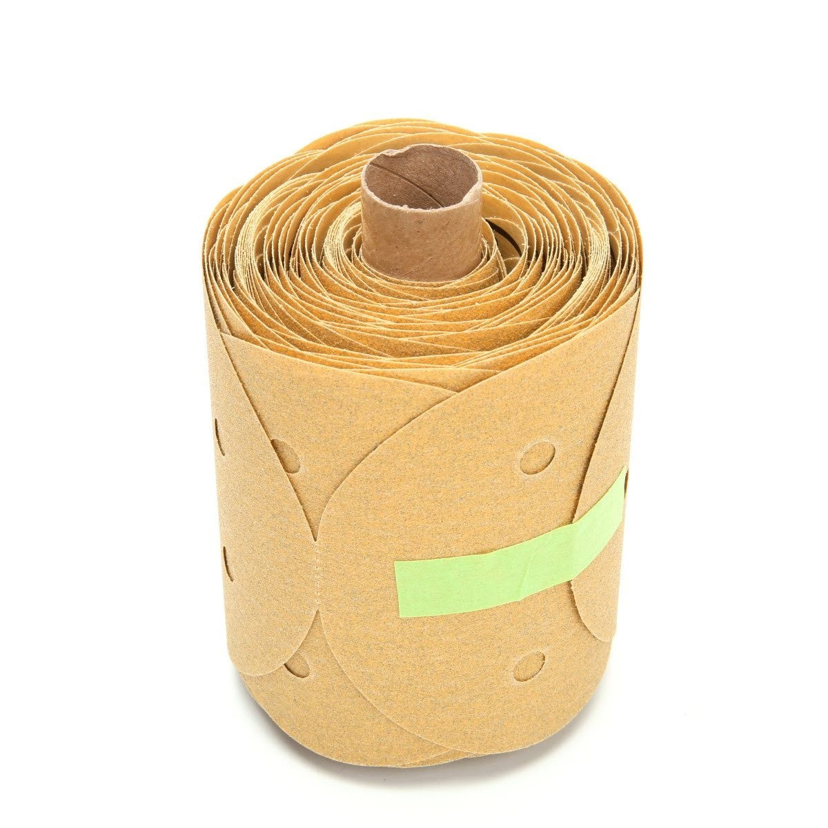 3M 216U Stikit Gold Paper Disc Roll, PSA, Aluminum Oxide P100, Gold, 5 in, 5 Hole (7010360069) (1250 Pack) - 3