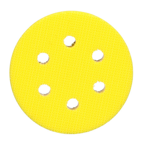 3M 20428 Xtract Hookit Backup Disc Pad, Low Profile Finishing, 6 Hole, Yellow, 3 in, 1/4-20 EXT (7010360095) (10 Pack) - 4