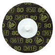 3M 361F Roloc Disc, 80 YF-weight, TR, 4 in, Die R400BB (7010360779) (100 Pack)