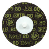 3M 361F Roloc Disc, 80 YF-weight, TR, 4 in, Die R400BB (7010360779) (100 Pack)