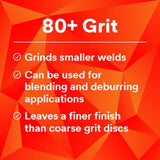 3M 982C Cubitron II Fibre Disc GL Quick Change, 7 in, 80+ Precision Shaped Ceramic Grain (7010362306) (25 Pack) - 3