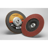 3M 967A Cubitron II Flap Disc, 40+, T27, Threaded Quick Change, Maroon, 7 in x 5/8 in-11 (7010363290) (5 Pack)