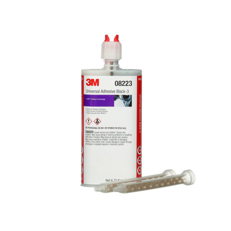 3M Universal Adhesive Black-3 Two-Part Urethane High Viscosity Gap Filling 200 mL Cartridge (08223) (7010364210)  - (6Pack)