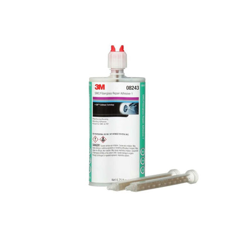 3M 08243 SMC/Fiberglass Repair Adhesive-1, Black, 200 mL Cartridge, Two-Part Urethane or Two-Part Epoxy Adhesive for Auto Repair Jobs (7010364212)  - (6Pack) - 2