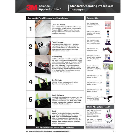 3M 08243 SMC/Fiberglass Repair Adhesive-1, Black, 200 mL Cartridge, Two-Part Urethane or Two-Part Epoxy Adhesive for Auto Repair Jobs (7010364212)  - (6Pack) - 4